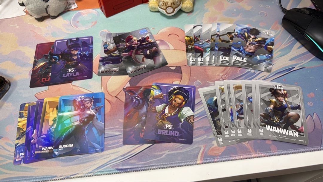MANYC - Mobile Legends Bang Bang Bulk Cards (Category: Raw Singles) located in Cavite. Submitted by jace.themerchant (Listing ID 1437555308, Image 1). Description: Fs: MANYC - Mobile Legends Bang Bang Bulk Cards Package include 7 C Cards 7 R Cards 5 CS Cards 4 RS Cards 2 SSR Cards Please expect duplicates .