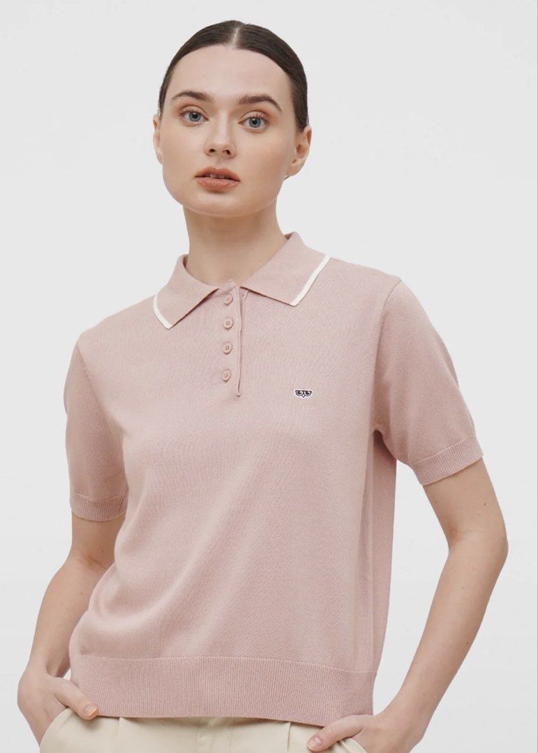 Memo Pink Polo Shirt (Category: Blouses) located in Muntinlupa City. Submitted by jaja.0903 (Listing ID 1437580162, Image 1). Description: Memo | The Smart Polo Color: Blush Size: Medium Price: ₱450.00.