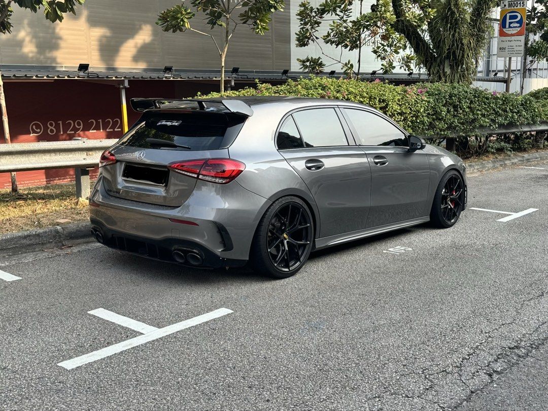 Mercedes-Benz A-Class A200 AMG LINE Auto (Category: Used Cars) located in Singapore. Submitted by goawayidiot (Listing ID 1437542664, Image 2). Description: WS 977699 00 for faster replies MERCEDES A-CLASS A200 AMG LINE USE UNTIL COE ENDS. YOU’L GET BACK $15802.50 coe rebate. Not inclusive of body value when scrap. So estimated about 25k ++ when you scrap the car when coe ends. My estimation. *EXTERIOR* - ORIGINAL GREY PAINTWORK - BCBR COILOVERS 