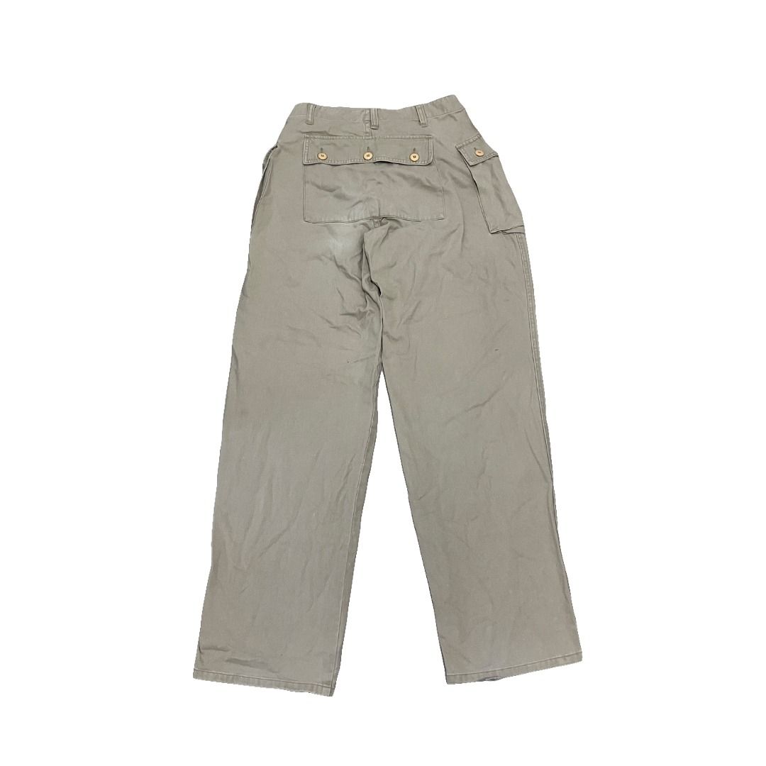 Military Silhouette Monkey Pants (Category: Trousers) located in Manila. Submitted by own.desire (Listing ID 1437465934, Image 2). Description: Military Silhouette Monkey Pants Size on tag: none *Size on tape Waist: 28" Length: 43" Flaws: none Price: 1,200.