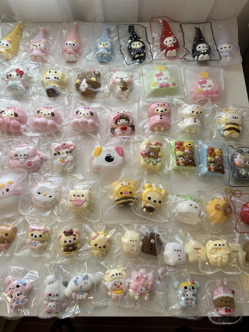 Mini Taba Squishy (Category: Designer & Blind Box Toys) located in Tagbilaran City. Submitted by _harriet_ (Listing ID 1437416102, Image 1). Description: ♡ Texture: Creamy ♡ Price range: 160-180 each ♡ Location: Bohol ♡ MOD: J&T (Shipping fee is ₱85) ♡ MOP: Gcash | Maya | BPI.