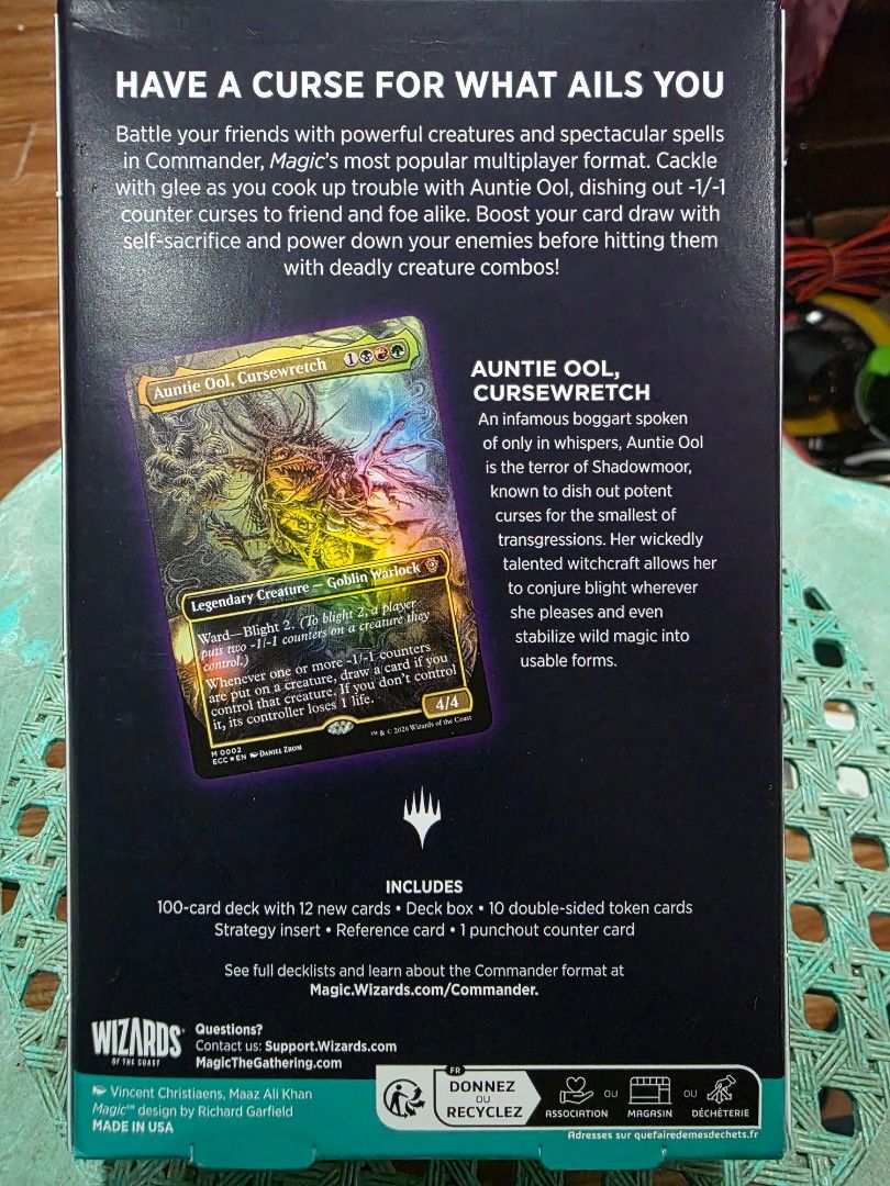MTG Magic The Gathering Blight Curse Commander Deck (Category: Card Packs) located in Tagaytay City. Submitted by leojr123 (Listing ID 1437544588, Image 2). Description: Brand New Sealed MTG Magic The Gathering Blight Curse Commander Deck.