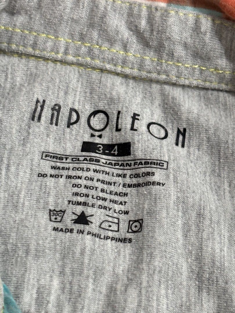 Napoleon polo (Category: Babies & Kids Fashion) located in Valenzuela. Submitted by cmdgbaby (Listing ID 1437508014, Image 3). Description: 3-4y on tag.