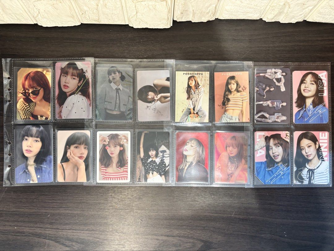 Official Lisa Photocards (Category: K-Wave) located in Quezon City. Submitted by pastalovers (Listing ID 1437418950, Image 1). Description: Take all for 1,500 -All photocards have been kept in binder -Check photos for conditions of cards -Comes with the sleeves, binder pages, jennie photocard Payment methods: Gcash/Bank Transfer Shipping: Grab/Lalamove/J&T.