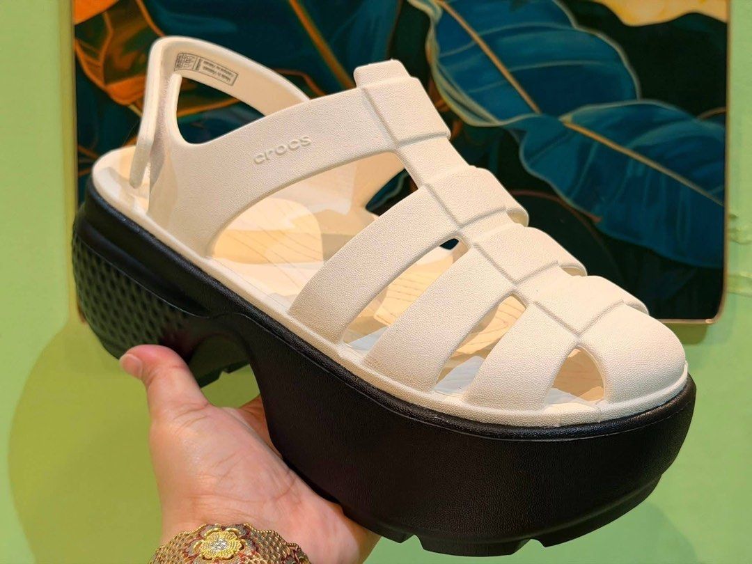 ORIGINAL CROCS STOMP FISHERMAN SANDALS (Category: Slippers and slides) located in Manila. Submitted by justria (Listing ID 1437546963, Image 2). Description: sizes 35-40.
