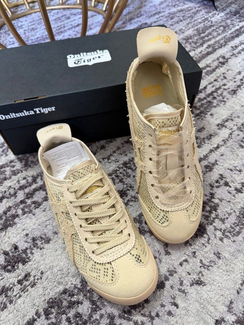 OT Mexico 66 Lace Jacquard Mesh Styles (Category: Sneakers) located in Quezon City. Submitted by prettysoleph1_ (Listing ID 1437562705, Image 2). Description: ♡ Actual pic posted ♡ Onhand limited stock onhand ♡ No cancellation, return and exchange of orders. ♡ No rush orders / RUDE BUYERS ♡ No payment, no book /No book rider then pay ♡Orig Vietnam released ♡ Payment first policy in all items: GCASH or BANK ♡ mod: SDD (can only accomodate buyers f