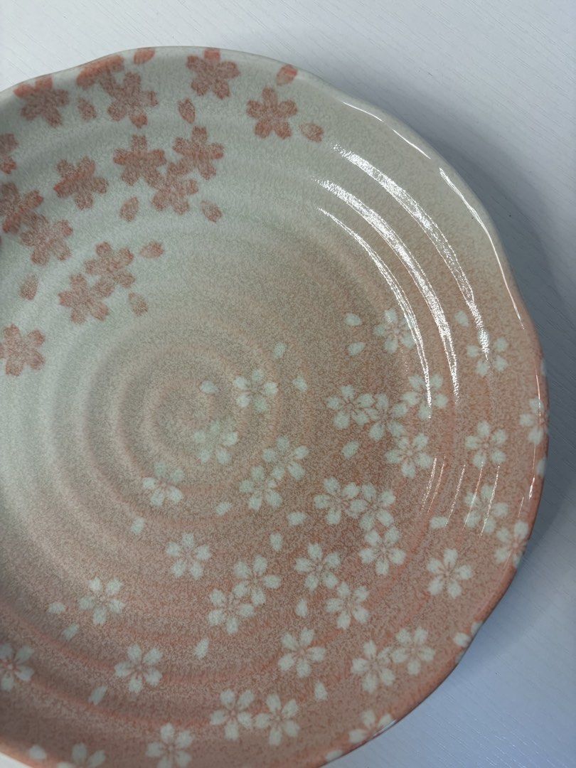 Pink Sakura Swirl Breakfast Deep Plate (Category: Other Kitchenware & Tableware) located in Imus. Submitted by tableforfive (Listing ID 1437489928, Image 3). Description: Stoneware 8.5 inches Stock : 1 pc only.