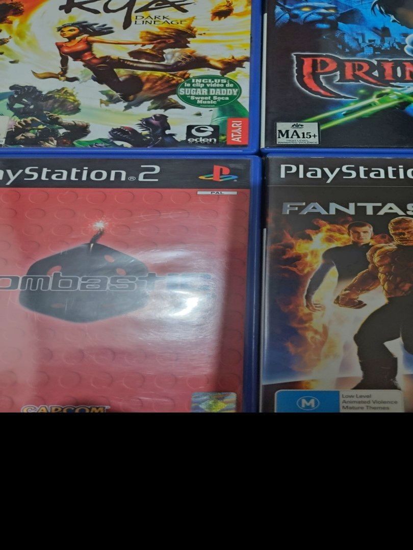 Playstation 2 original CDs (Category: PlayStation) located in Manila. Submitted by karuselkoh (Listing ID 1416420904, Image 2). Description: - PlayStation 2 game collection - Includes: Gran Turismo 4, Second Sight,half-life( has scratch can be sold 150) ,virtual fighter 4, Bombastic, Fantastic 4, Primal and kya - All games in original cases - Perfect for collectors - Get ready for hours of gaming fun!.
