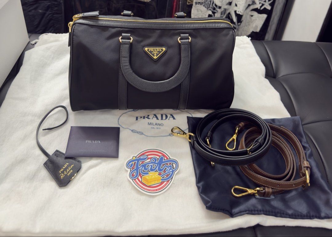 PRADA Re Edition 1978 Top Handle Bag Re Nylon (Category: Luxury Bags & Wallets) located in Pasay City. Submitted by fritz_kickz_2012 (Listing ID 1437500146, Image 1). Description: PR@DA Re Edition 1978 Top Handle Bag Re-Nylon with 2 Strap Black & Brown Inclusion: Dust Bag / Authentic Card / Paper Bag Brandnew / Onhand PM for Inquiries Thanks ➡️➡️➡️ Fritz Kickz 👟.