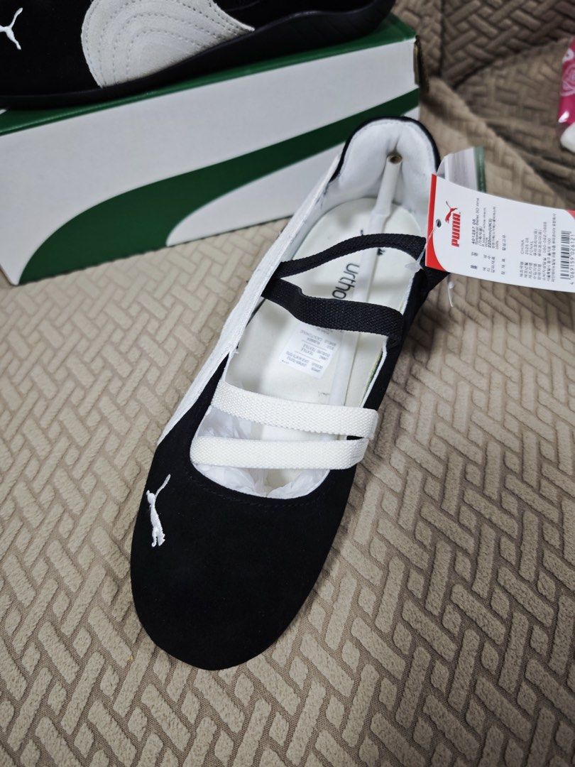 Puma Speedcat Ballet SD Wns (Category: Sneakers) located in Manila. Submitted by scarletsabina (Listing ID 1437421337, Image 2). Description: - Puma Speedcat Ballet SD Wns - Color: Black and White - Style: Ballet flat with straps - Includes original box - Size: EUR 3, US Women's 5.5, CM 22 - from Korea RFS wrong size. Still nego.