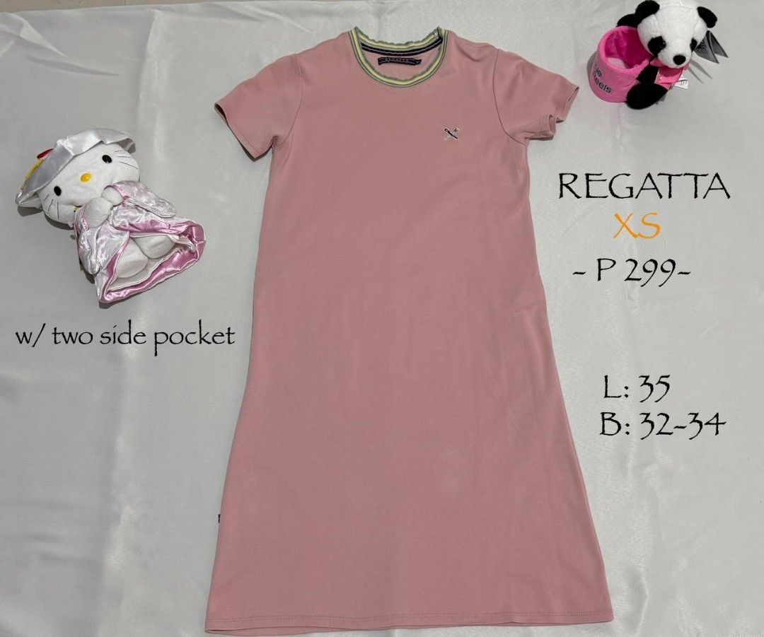 Regatta XS Dress with Side Pockets (Category: Dresses) located in Alaminos. Submitted by declutteritems2024 (Listing ID 1437559201, Image 1). Description: - Regatta XS dress - Color: Pink - Length: 35 inches - Bust: 32-34 inches - Features two side pockets - Comfortable for everyday wear.