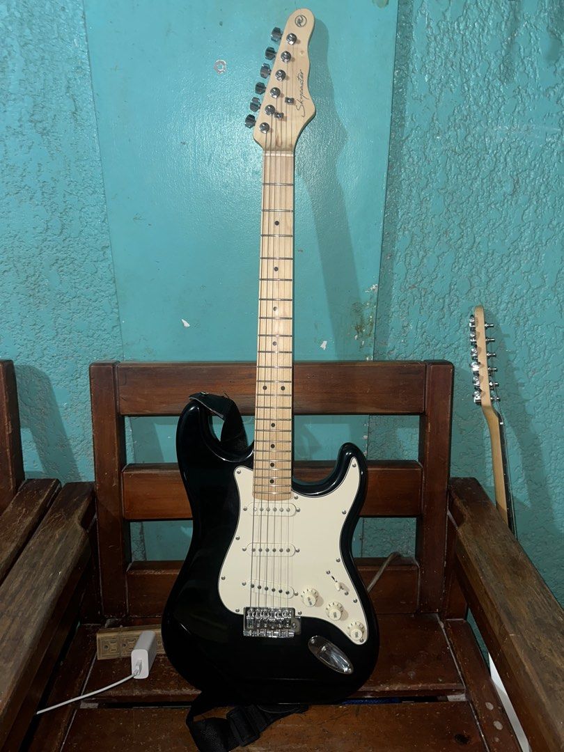 RJ “SKYCASTER” STRATOCASTER (Category: Musical Instruments) located in Manila. Submitted by benmb (Listing ID 1437519337, Image 2). Description: Original strings Free: Extra Elixr Strings Whammy Bar Guitar Case/Bag Original Price: 5,500.