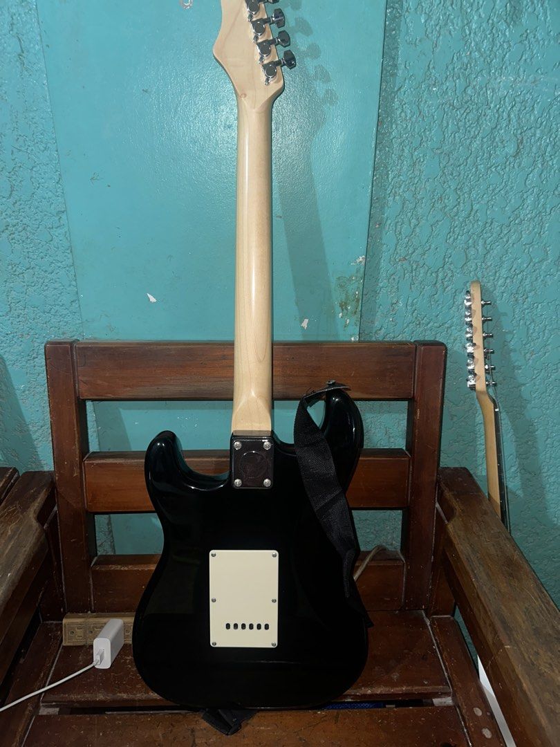 RJ “SKYCASTER” STRATOCASTER (Category: Musical Instruments) located in Manila. Submitted by benmb (Listing ID 1437519337, Image 1). Description: Original strings Free: Extra Elixr Strings Whammy Bar Guitar Case/Bag Original Price: 5,500.