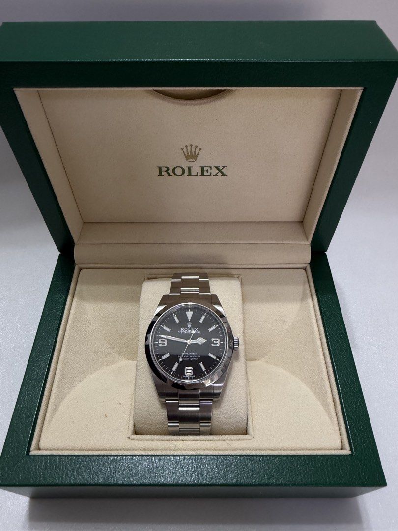 Rolex Explorer I 39mm (Category: Luxury Watches) located in San Juan City. Submitted by rhyswatchph (Listing ID 1437499427, Image 2). Description: Rolex Explorer 1 39mm 214270 Year 2018 Full set San Juan City/New Manila QC On hand Other watches available .