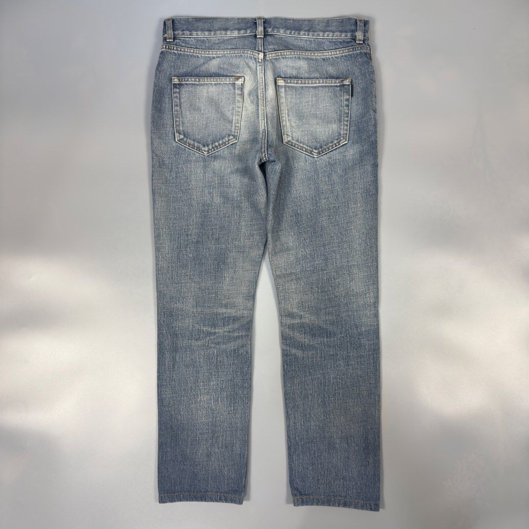 Saint Laurent Paris - Distressed Denim - Jeans (Category: Jeans) located in Dasmarinas. Submitted by F_A_Q (Listing ID 1437536987, Image 2). Description: Size : - 30 Waistline - 36.5 In. Length - 9.5 In. Crotch - 26 In. Inseam - 6 In. Hem.