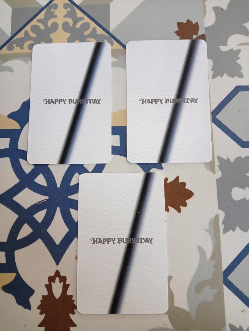 Seventeen - Happy Burstday RPC (SOLD INDIVIDUALLY) (Category: K-Wave Merchandise) located in Manila. Submitted by cloud_arhv (Listing ID 1437451401, Image 2). Description: Seventeen - Happy Burstday RPC (Joshua, Mingyu, Seungkwan) ₱150 if set, ₱60 individually • x sensi • rfs: decluttering/quitting sale • can lower price if buying multiple items • mop: gcash/maya (payo/1 week dop with nrdp) • mod: j&t.