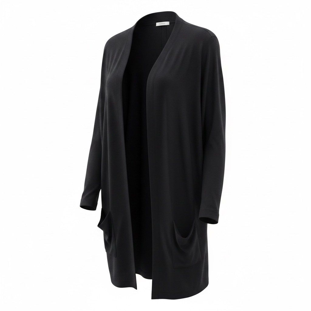 Splendid Long Cardigan with Pockets in Navy Blue (Category: Coats, Jackets and Outerwear) located in Pasay City. Submitted by louiecruz.28 (Listing ID 1437405367, Image 2). Description: - Relaxed fit long cardigan - Features two front pockets - Long sleeves - Open front design - Available colors: Black and Navy Blue - Perfect for layering - Versatile wardrobe essential.