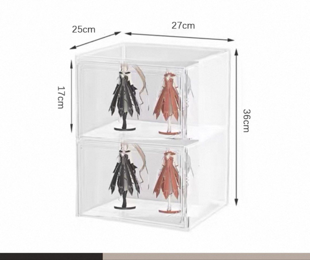 Stackable Acrylic Display Case (Category: Trading Cards Accessories) located in Singapore. Submitted by xppinkk (Listing ID 1434836813, Image 3). Description: $12 each self collection.