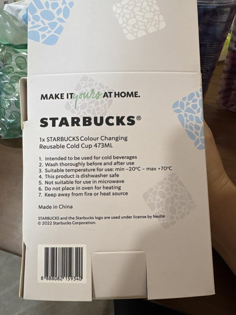 Starbucks Colour Changing Reusable Cold Cup 473ml452100129293619201