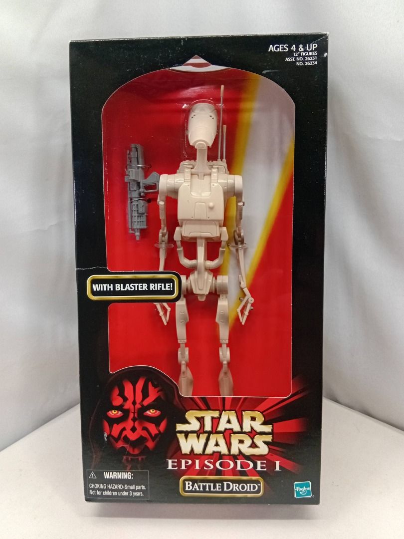 Star Wars 1/6 Scale Battle Droid Set/3 Hasbro Action Figure (Category: Figurines & Statues) located in Quezon City. Submitted by ToyzzKoleksyon (Listing ID 1437580149, Image 3). Description: Authentic/Branded. -Price: 3,500 -Condition: AS IS. Mint in Box. OLD STOCK. -Issue: NONE -What you see is what you get. -Please check photos for issues. -Pm me for questions. -Location: Quezon City b145.