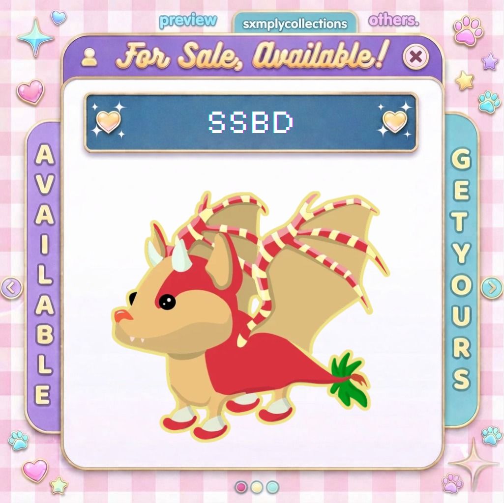 Strawberry Shortcake Bat Dragon | Legendary | Adopt Me Roblox | GCash ...