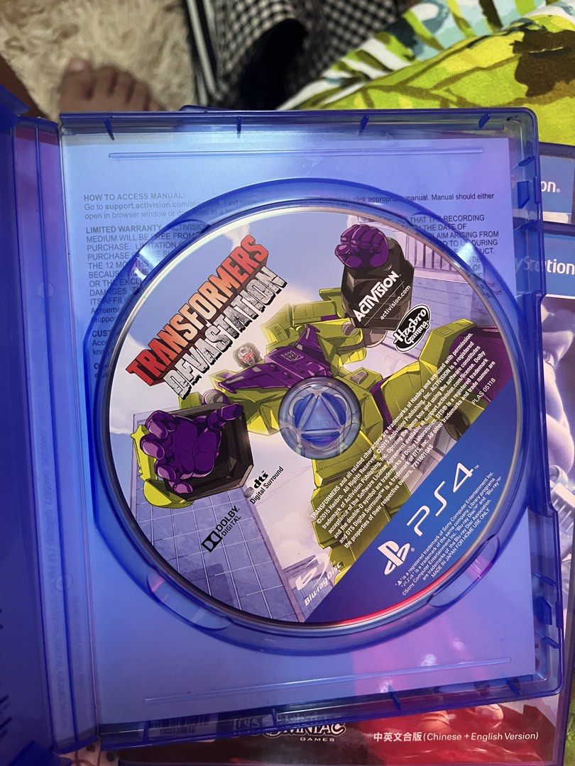 Transformers: Devastation - PS4 Game (Category: PlayStation) located in Manila. Submitted by loscar_1412 (Listing ID 1437429696, Image 2). Description: - Transformers: Devastation for PS4 - Includes game disc and case - Features Optimus Prime and other Autobots - Published by Activision - Rated T for Teen - Blu-ray disc.