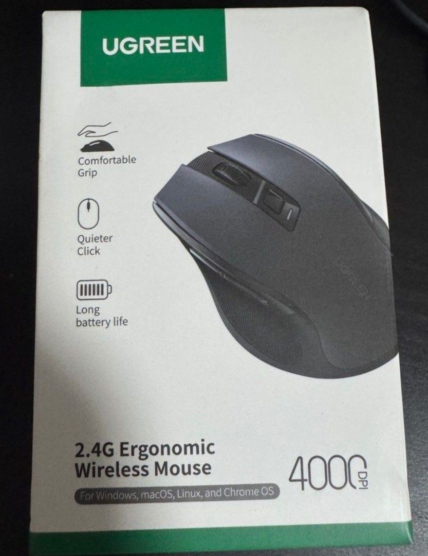 UGREEN 2.4G Ergonomic Wireless Mouse451770657391912963