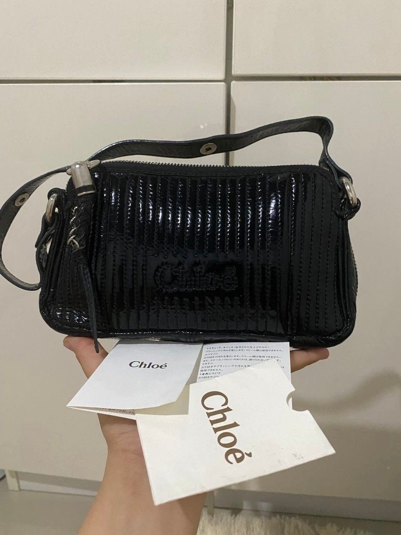Vintage Chloe small kili (Category: Luxury Bags & Wallets) located in Tagum. Submitted by janmarion049706 (Listing ID 1437559609, Image 3). Description: good condition no flaws super bet Neto kili bag small not faded black na black pa.