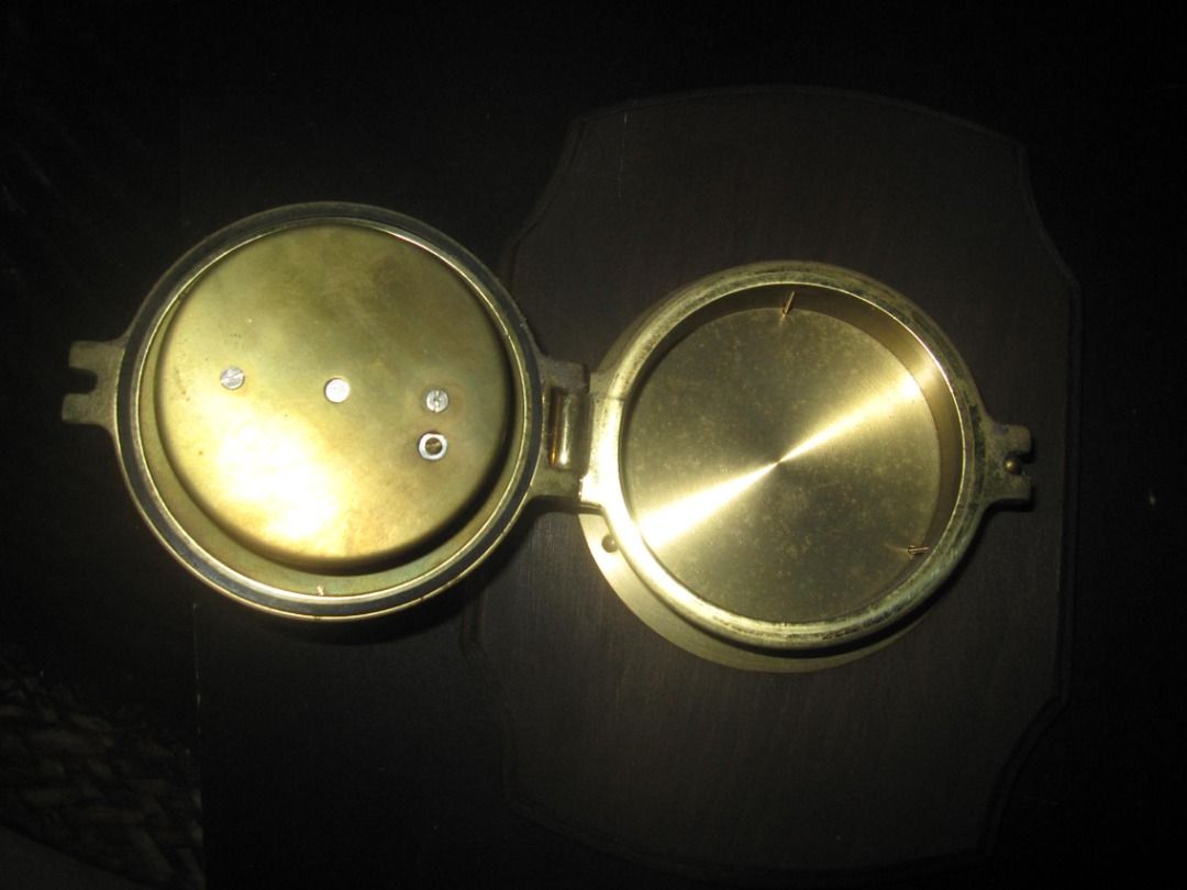 Vintage Precision Hamburg Barometer Germany 1960's (Category: Vintage Collectibles) located in Baguio. Submitted by mrbrunno (Listing ID 1437511240, Image 2). Description: Mounted on wood for hanging or can be removed from wood for desktop use. In Very Good condition.. I purchased this in Idaho in the 90's Working but will need to be recalibrated. in last picture you can see the 2 holes for calibrating & attached is a youtube clip with simple ins