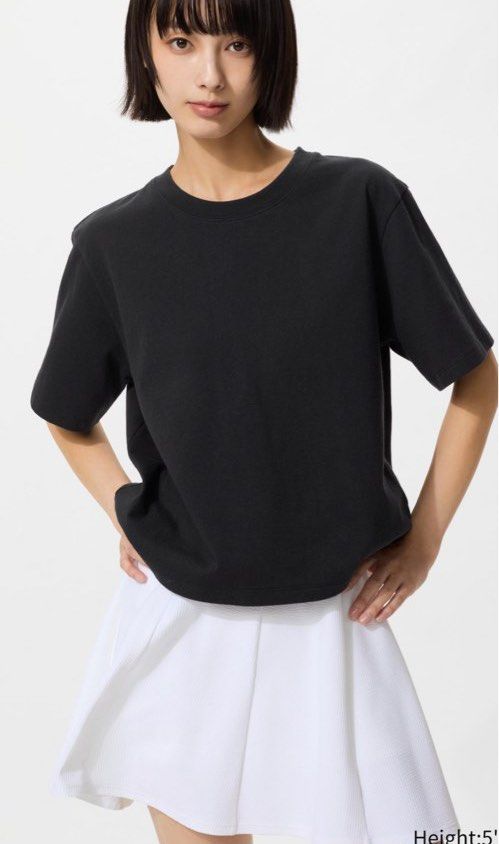 Washed Cotton Boxy T-Shirt - Black (Category: Shirts) located in Santa Cruz. Submitted by Lilyamore (Listing ID 1437544609, Image 1). Description: BRAND NEW with tag bought for 790 Black washed cotton boxy t-shirt size SMALL.