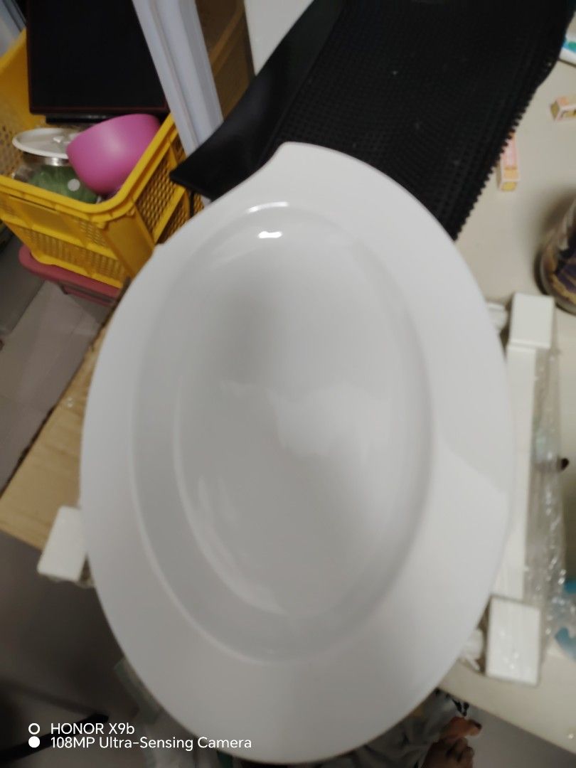 White Ceramic Plates - Set of452327548829061122
