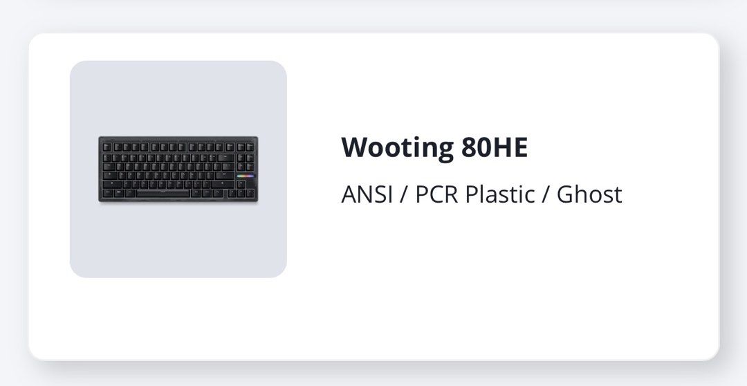 Wooting 80HE keyboard451898931403171841
