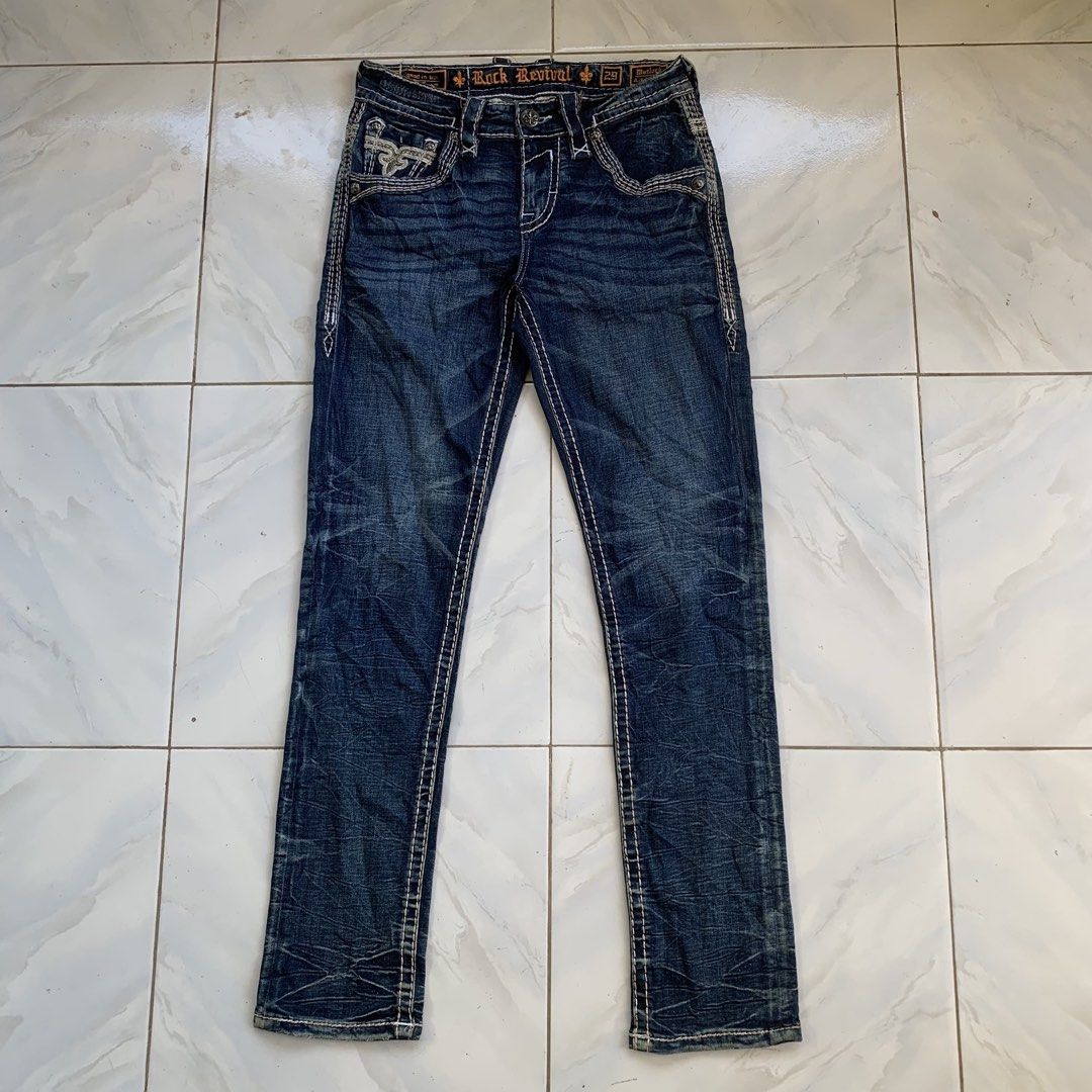 Y2K ROCK REVIVAL MATLOCK ALT STRAIGHT (Category: Jeans) located in Davao. Submitted by mrklrnzz (Listing ID 1437449820, Image 1). Description: AUTHENTIC❗️ WAIST 30 LENGTH 41.5 HEM 7 -IN EXCELLENT CONDITION -ISSUE MINIMAL DISTRESSED ON HEM .