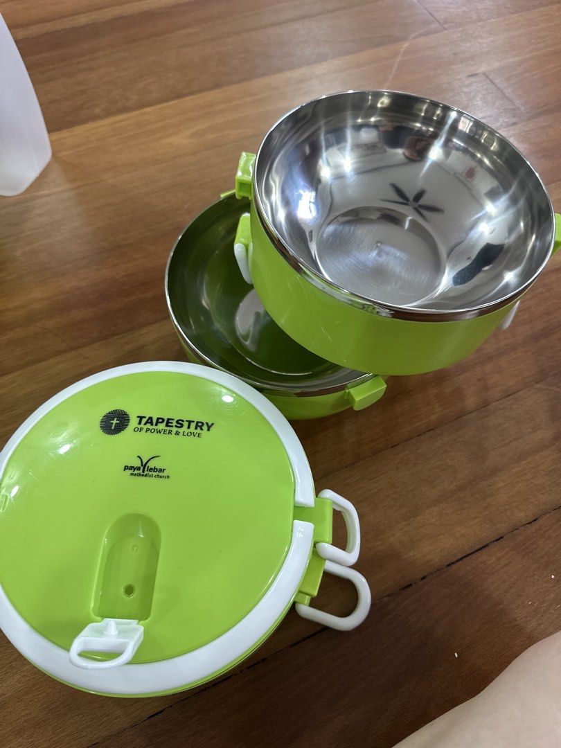 3-layer Insulated Lunchbox - Green452955531735869441