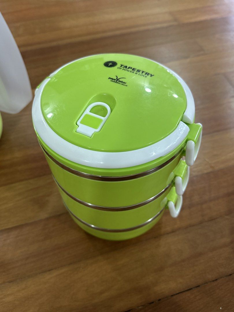 3-layer Insulated Lunchbox - Green