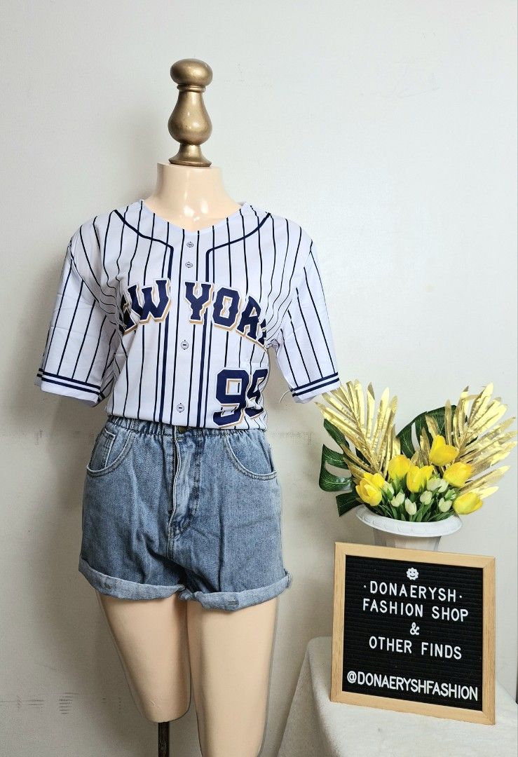 😍 New York Yankees Baseball Jersey 3D Full Sublimation 😍 (Category: Tshirts & Polo Shirts ) located in Rizal. Submitted by donaeryshfashionshop (Listing ID 1437755331, Image 3). Description: 🌻 Micro-Polyester 100% 🌻 UNISEX Sporty Style Casual Shirt 🌻 One size only: 44in chest x 30in length 🌻 soft material 🌻 Imported: Thailand 🌻 Brand: Bacon 🌻 Condition: Brand New 🔥 We strive to provide accurate descriptions and photos, but colors may va