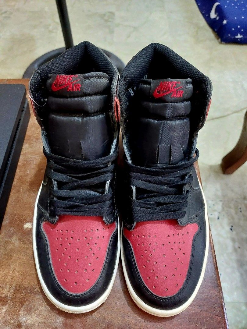 Air Jordan 1 Retro High OG Bred Toe (Category: Sneakers) located in Cavite. Submitted by ac_24 (Listing ID 1437602671, Image 3). Description: RUSH 1600 ORIG JORDAN 1 SIZE 9 SLIGHTLY FLAW S GILID NOT SO VISIBLE NO BOX GALING US ✔️ pick up or lalamove ✔️ don bosco parañaque.