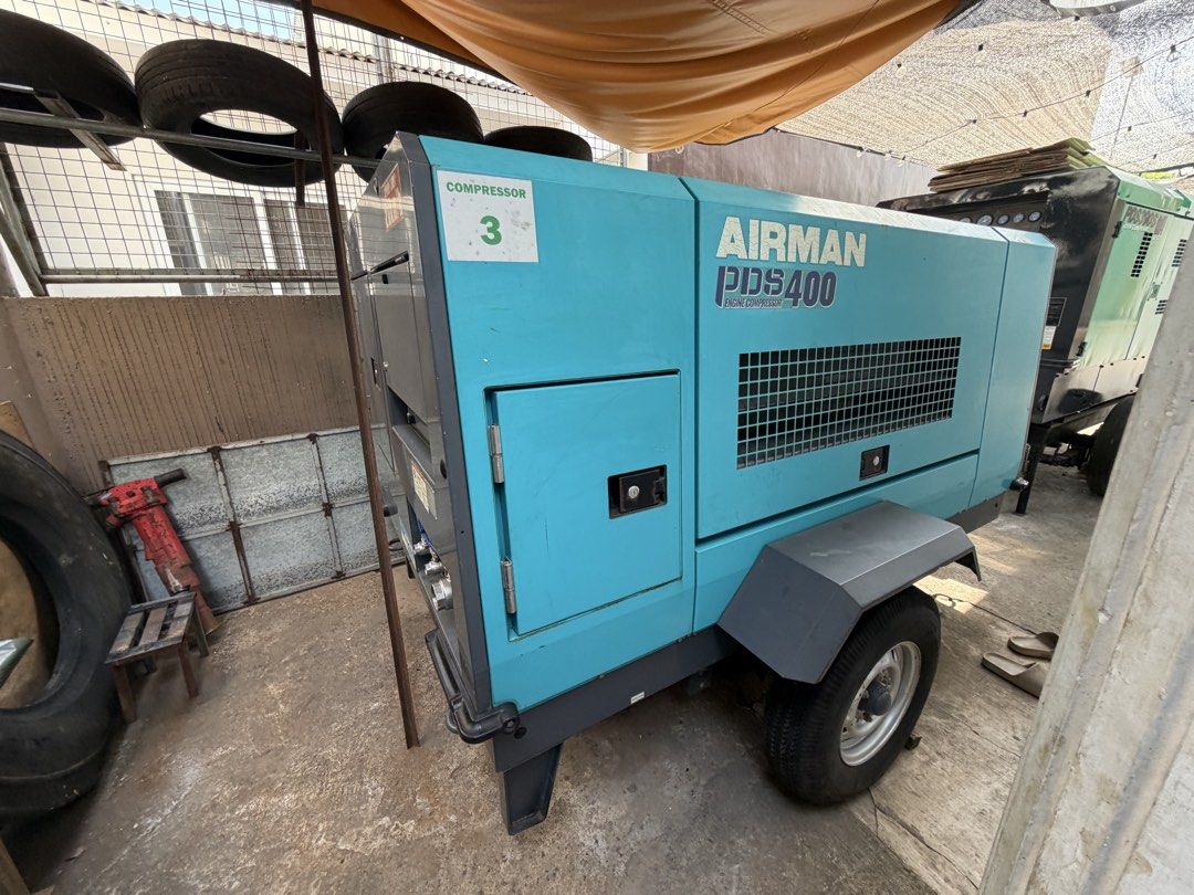 Airman 400 cfm Almost Brand New (Category: Industrial Equipment) located in Manila. Submitted by santiago0721 (Listing ID 1437635391, Image 2). Description: Super Slightly Used Unit Kubota Engine - Japsn Heavy Duty Full Specs - stated in the last 2 pictures.