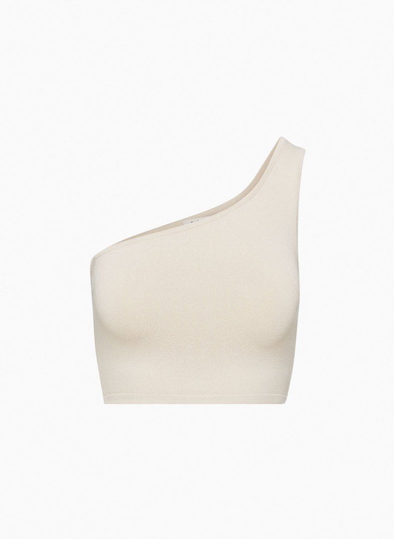 Aritzia - BABATON Sculpt One Shoulder Crop (Beige) (Category: Sleeveless) located in San Juan City. Submitted by berriessssss (Listing ID 1437685400, Image 3). Description: Bought at Aritzia The Grove in LA. RFS: Decluttering Negotiable but please be reasonable! .