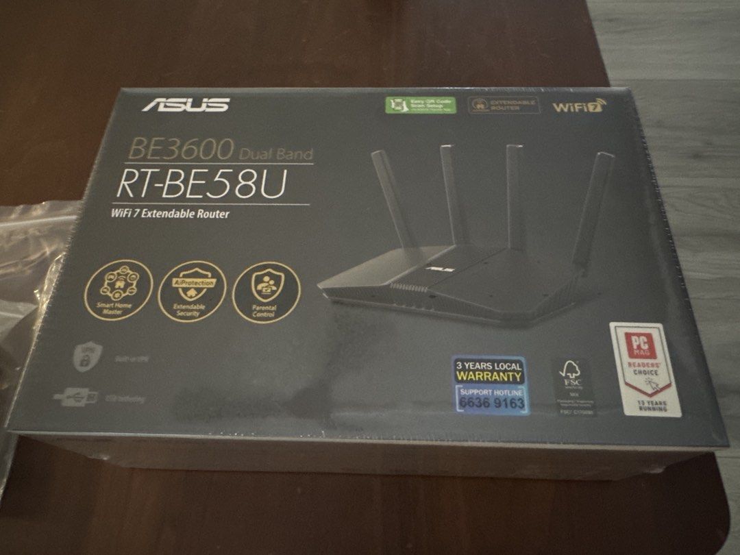ASUS BE3600 RT-BE58U WiFi 7 Extendable Router452885290838272000