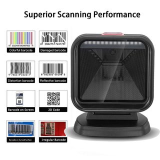 Barcode Scanner 2D Omnidirectional QR Code Desktop Barcode Reader for Supermarket Auto Sense Data Matrix PDF417 barcod scanners459311862106050560