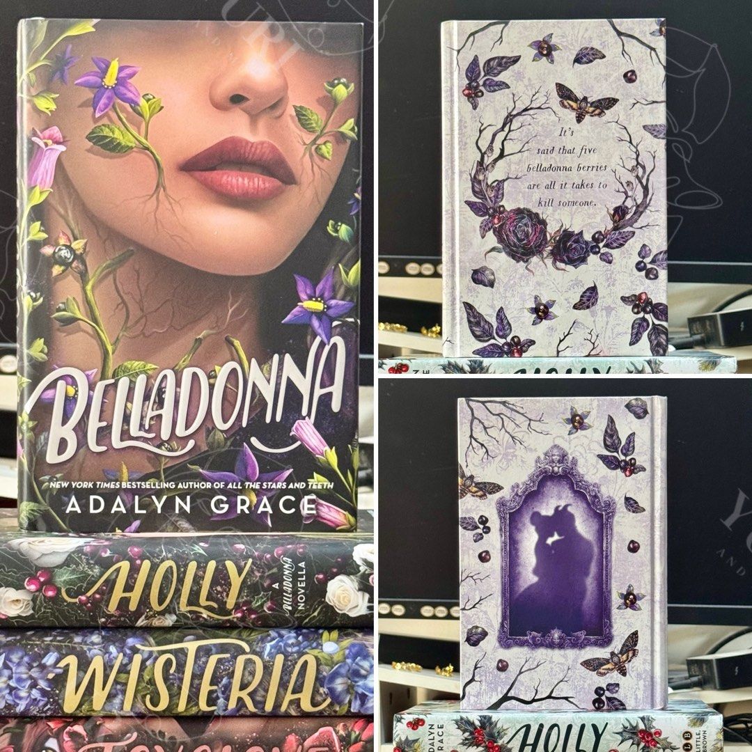 Belladonna series by Adalyn Grace (Category: Storybooks) located in General Trias. Submitted by yuriandme (Listing ID 1437732140, Image 3). Description: Belladonna series by Adalyn Grace 📚 Sold as SET only 🇺🇸 US Hardcover 🕵️ All with hidden covers 📷 Photos of the actual books are posted 💯 Authentic Condition: ✨ Belladonna - preloved, minimal tanning and foxing, with remaindered mark. ✨ Foxglove - preloved, no tanning, one foxing, with remai