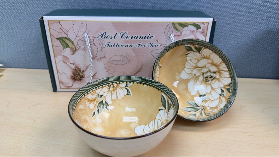 Best Ceramic Floral Bowls - Set of 2