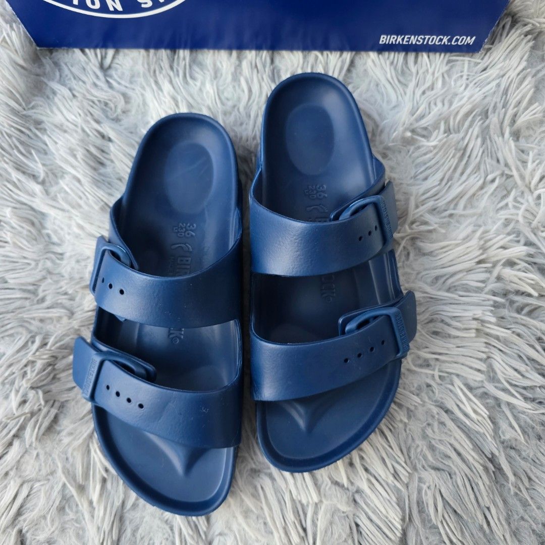 Birkenstock Arizona EVA Navy (Category: Flats & Sandals) located in Calamba. Submitted by xmhybnd (Listing ID 1437628564, Image 1). Description: Onhand ✨ Arizona EVA Navy ●EU 36 📌COP/COD via LBC (+sf). Need ₱500 dp per pair. 📌Free shipping via Flash Express (payment first). 📌💯 Legit / Original (money back if proven fake) 📌Brandnew complete w/ box. 📌No Return, No Exchange. Make sure of your size. DM if interested. 📩 .