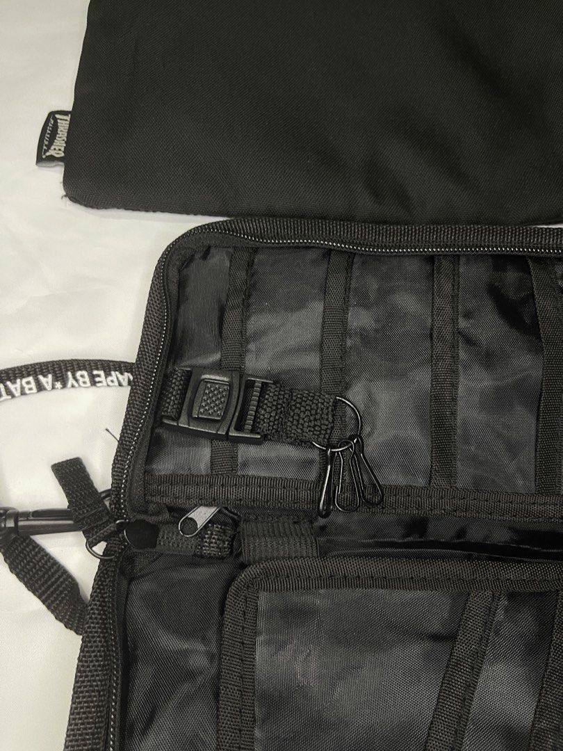 Buy 1 Take 1 AAPE & Thrasher Sling (Category: Sling Bags) located in Santa Cruz. Submitted by hongkongmarketph (Listing ID 1437693728, Image 3). Description: AAPE utility sling bag w/ free Thrasher sling 🖤 Good condition, clean inside and out. 1200 only PM for details 📩.