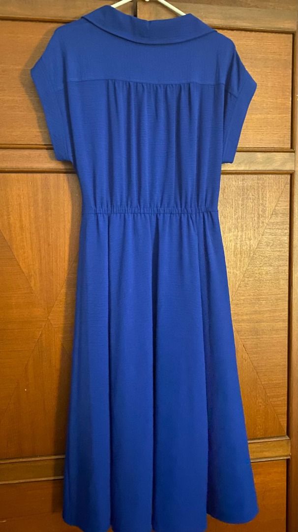 calvin klein cobalt blue dress Calvin Klein Women's Cobalt Blue Cutout Sheath Dress Sz 8