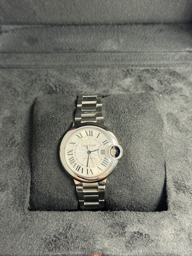Cartier Ballon Bleu 33mm Automatic Watch (Category: Luxury Watches) located in San Juan City. Submitted by rhyswatchph (Listing ID 1437595283, Image 1). Description: Cartier Ballon Bleu 33mm Year 2021 WSBB0044 Automatic Full set Condition 9.8/10 Under warranty San Juan City/New Manila QC On hand Other watches available 295,000 .