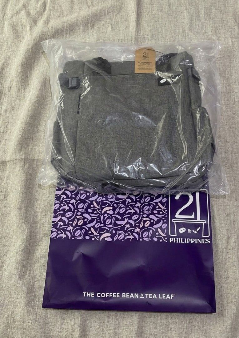 CBTL Backpack tote laptop (Category: Backpacks) located in Manila. Submitted by belair06 (Listing ID 1437720907, Image 1). Description: Coffee Bean tea leaf backpack Tote bag GRANITE MULTIWAY - Authentic Brand new Sealed - still with plastic & paper bag -perfect for gift or for self 😊 - phased out. got this during their 21st anniversary collection -spacious, has laptop & bottle compartment - unisex .