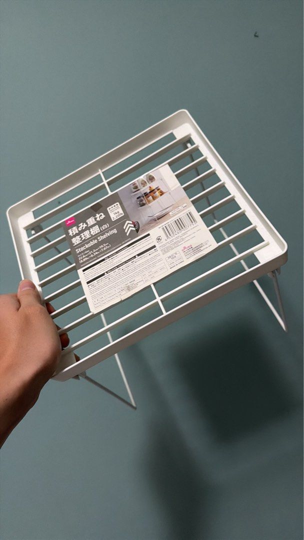 Daiso Table Rack Daiso Stackable Shelving, Furniture & Home Living, Furniture, Shelves ...
