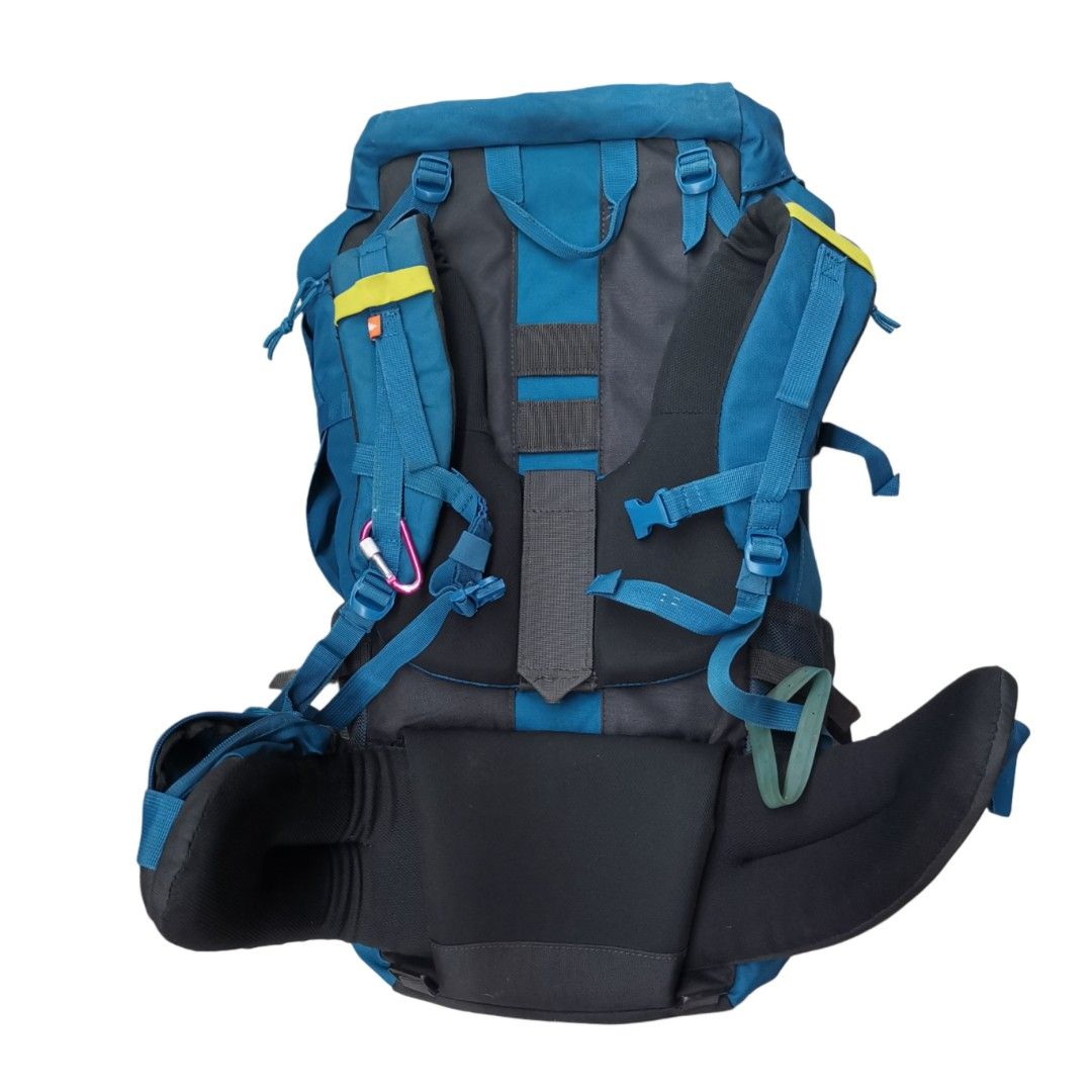 Decathlon Quechua Hiking Backpack (Aqua Blue, 60L) (Category: Backpacks) located in General Mariano Alvarez. Submitted by hundred_lives (Listing ID 1437603380, Image 2). Description: Decathlon Quechua Hiking Backpack (Aqua Blue, 60L) Authentic Original Good Condition Multipocket With Emergency Whistle With Built-in Spinal Backplate Support ‼️***Or Best Offer Wins***‼️ ‼️***Split Or As Pack***‼️ ‼️***Negotiable All Items***‼️ Tags: jordan nike pum
